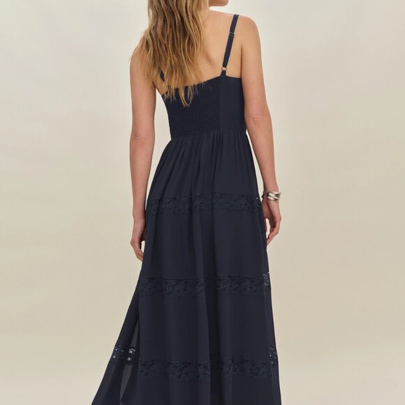 Reformation Dina Dress Blue - Size 2 - Picture 3 of 9